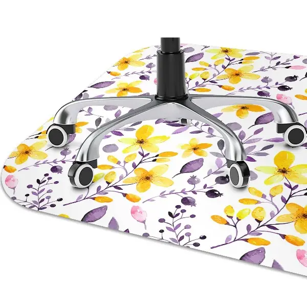 Tappeto sedia ufficio Fiori Astratti