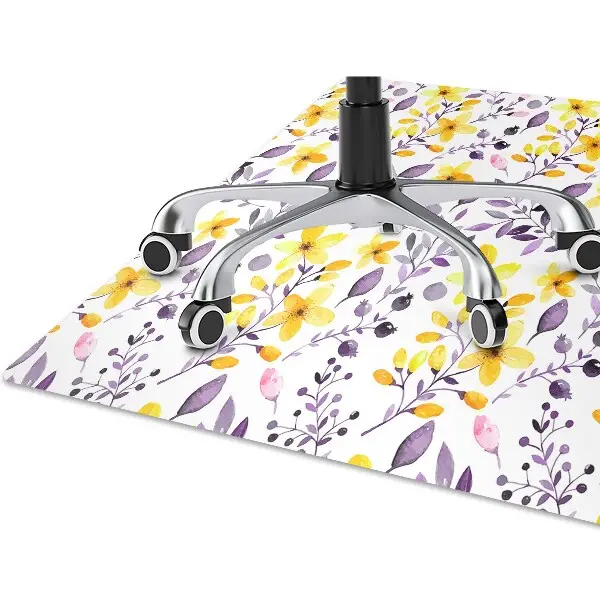Tappeto sedia ufficio Fiori Astratti