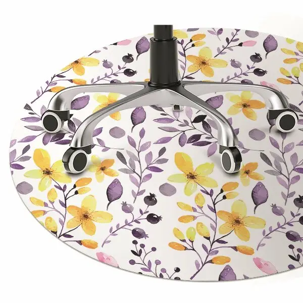 Tappeto sedia ufficio Fiori Astratti