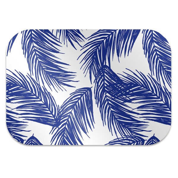 Tappeto per sedia con ruote Foglia Blu Navy