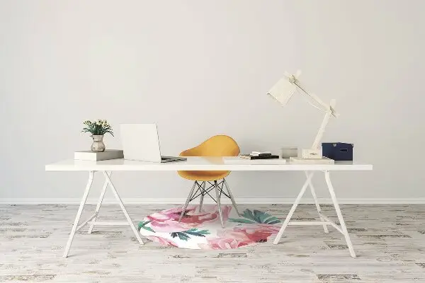 Tappeto per sedia con ruote Fiore Di Semi Di Papavero