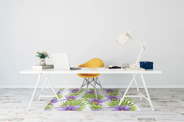 Tappeto salvapavimento Fiori Viola