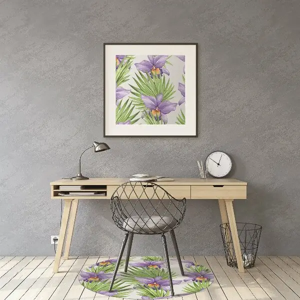 Tappeto salvapavimento Fiori Viola