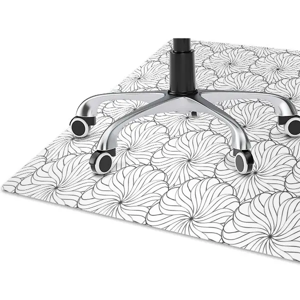 Tappeto per sedia con ruote Fiore Disegnato