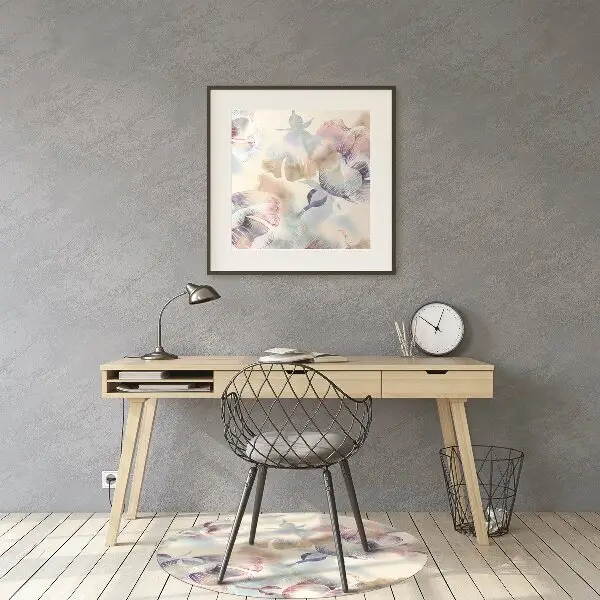 Tappeto per sedia con ruote Pattern Floreale