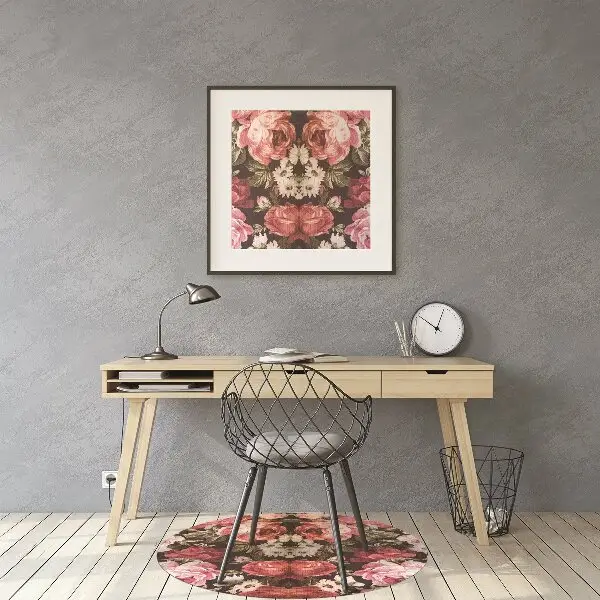 Tappeto per sedia con ruote Rose Rosse