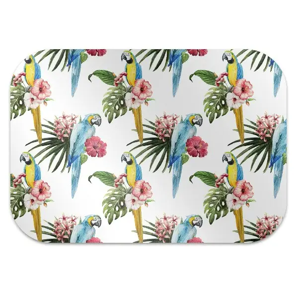Tappeto salvapavimento Pappagalli E Fiori