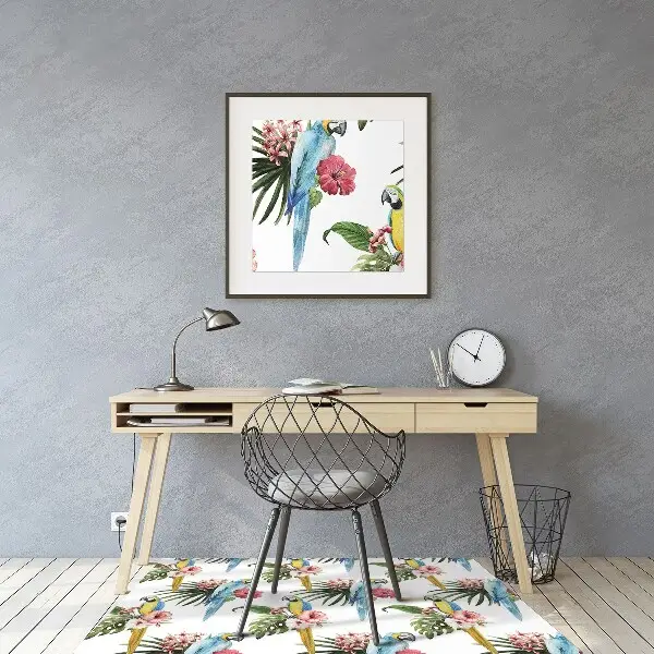 Tappeto salvapavimento Pappagalli E Fiori
