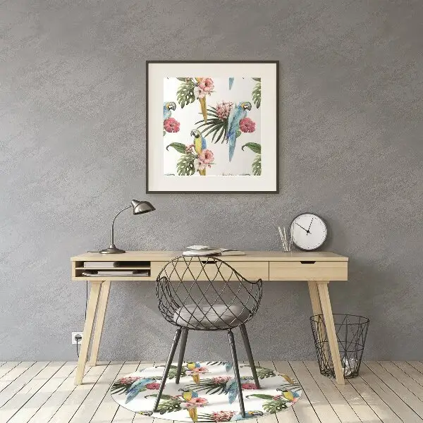 Tappeto salvapavimento Pappagalli E Fiori