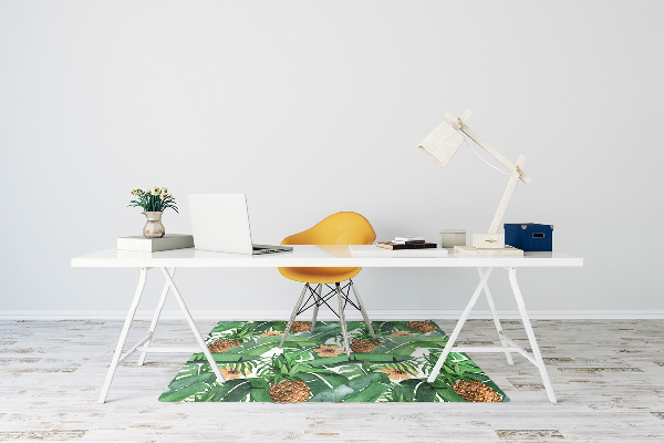 Tappeto per sedia con ruote Ananas In Foglie
