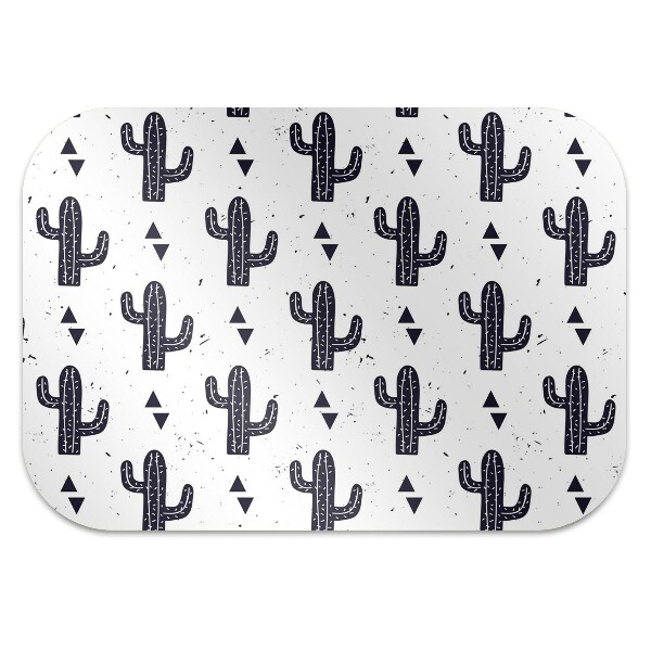 Tappeto per sedia con ruote Cactus Bianco