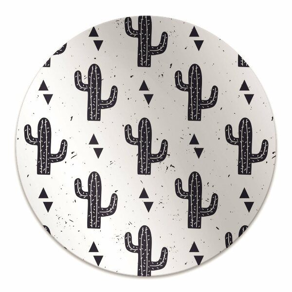 Tappeto per sedia con ruote Cactus Bianco