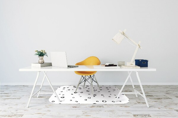 Tappeto per sedia con ruote Ruote Disegnate
