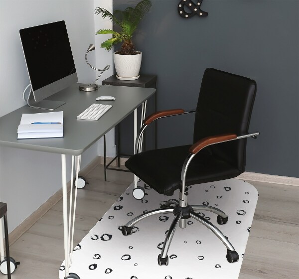 Tappeto per sedia con ruote Ruote Disegnate