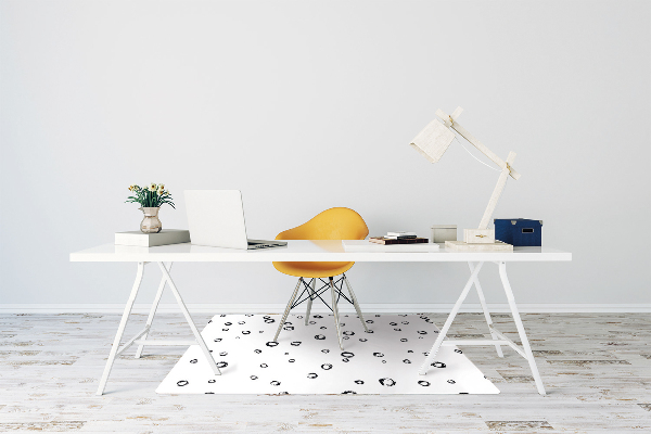 Tappeto per sedia con ruote Ruote Disegnate