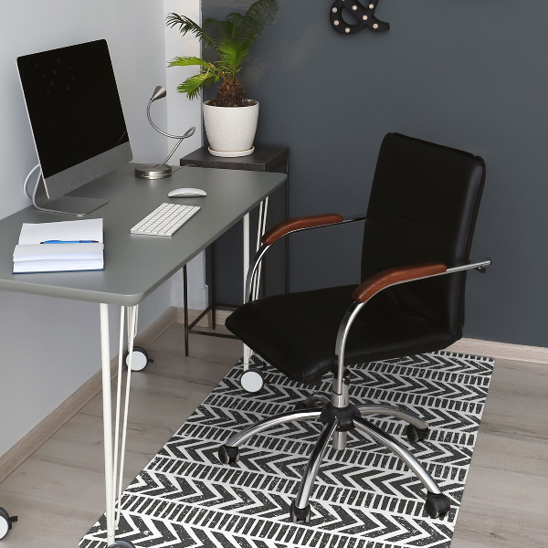 Tappeto per sedia con ruote Schema Tribale