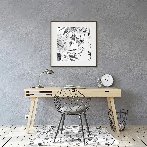 Tappeto per sedia con ruote Mazzo Di Fiori