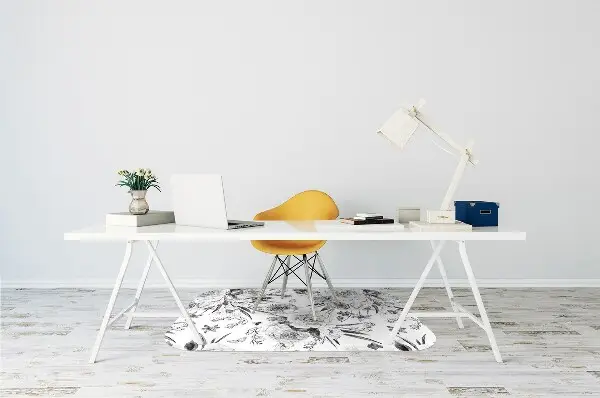 Tappeto per sedia con ruote Mazzo Di Fiori