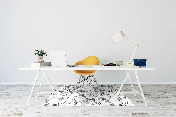 Tappeto per sedia con ruote Mazzo Di Fiori