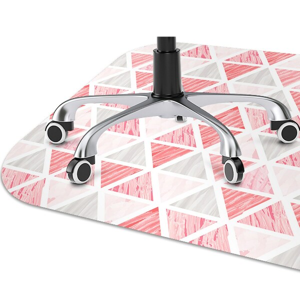 Tappeto salvapavimento Triangoli Rosa