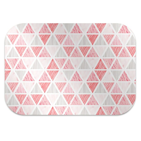Tappeto salvapavimento Triangoli Rosa