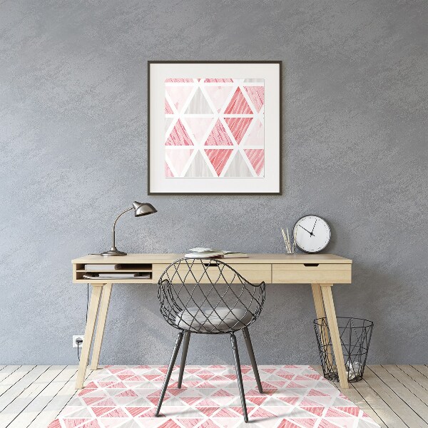 Tappeto salvapavimento Triangoli Rosa