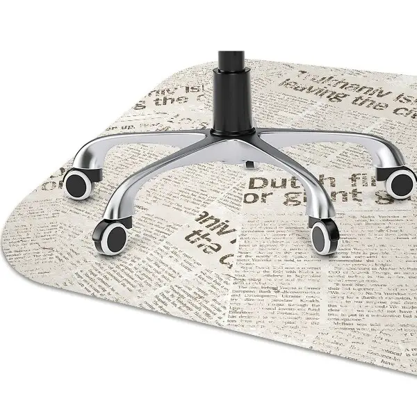 Tappeto sotto sedia ufficio Giornali In Stile Vintage