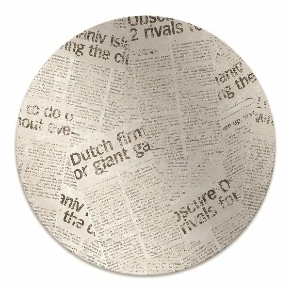 Tappeto sotto sedia ufficio Giornali In Stile Vintage