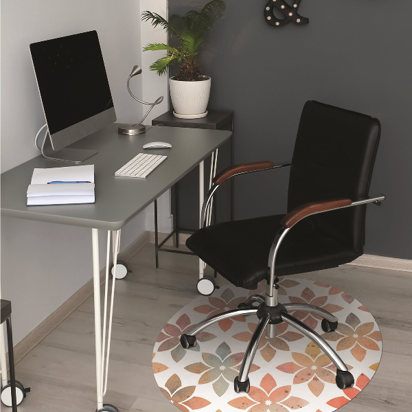 Tappeto per sedia con ruote Pattern Floreale