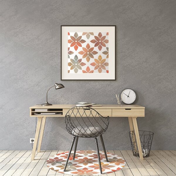 Tappeto per sedia con ruote Pattern Floreale