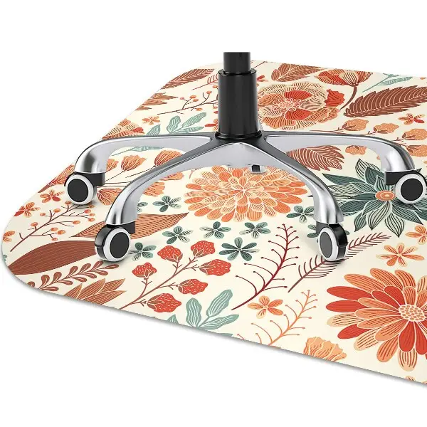 Tappeto per sedia con ruote Fiori Artistici