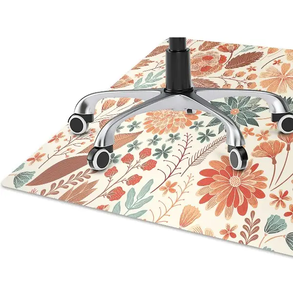 Tappeto per sedia con ruote Fiori Artistici