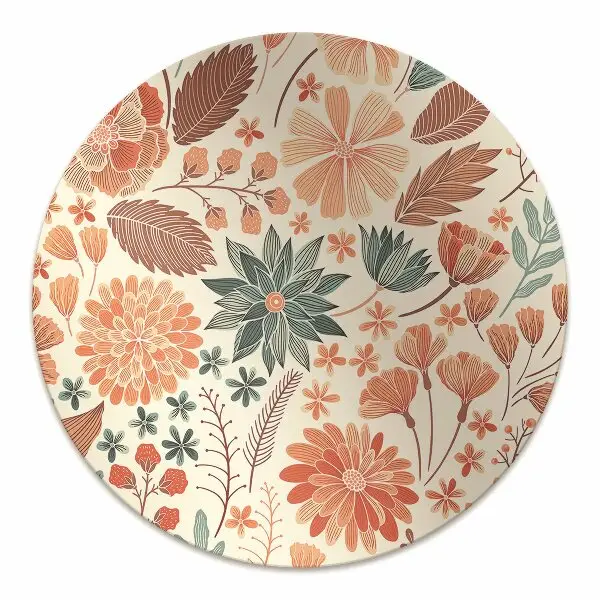 Tappeto per sedia con ruote Fiori Artistici