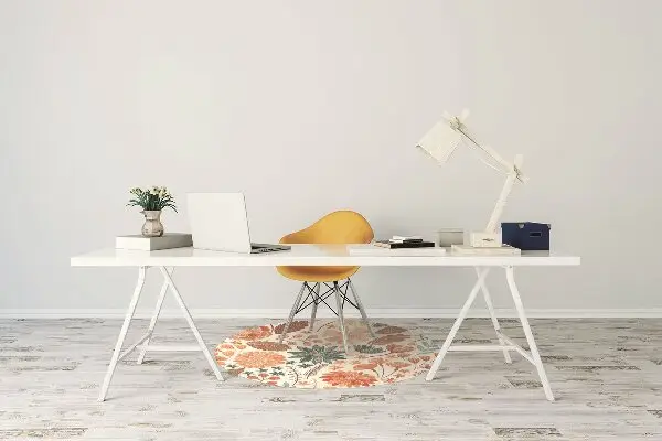 Tappeto per sedia con ruote Fiori Artistici