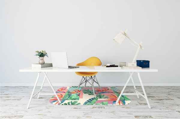 Tappeto per sedia con ruote Mosaico Tropicale