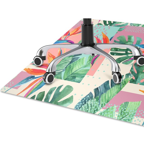 Tappeto per sedia con ruote Mosaico Tropicale