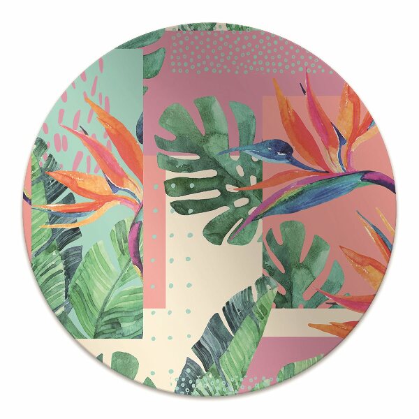 Tappeto per sedia con ruote Mosaico Tropicale
