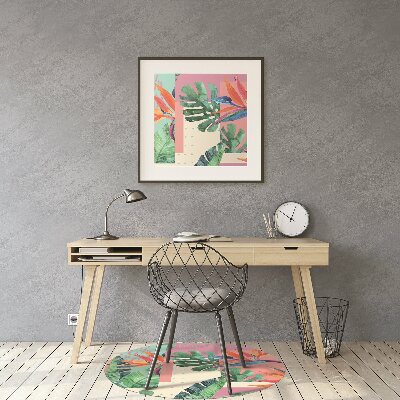 Tappeto per sedia con ruote Mosaico Tropicale