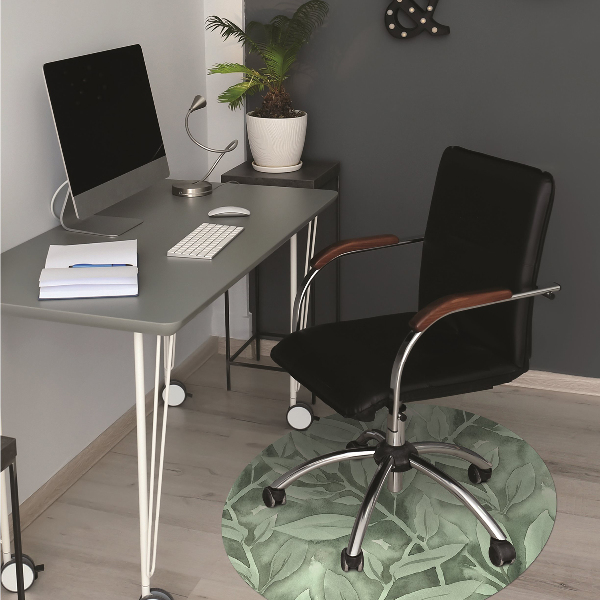 Tappeto per sedia con ruote Foglie Lisce