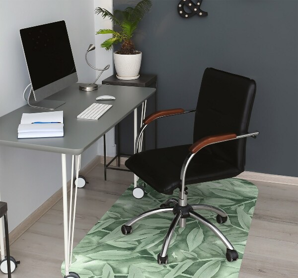 Tappeto per sedia con ruote Foglie Lisce