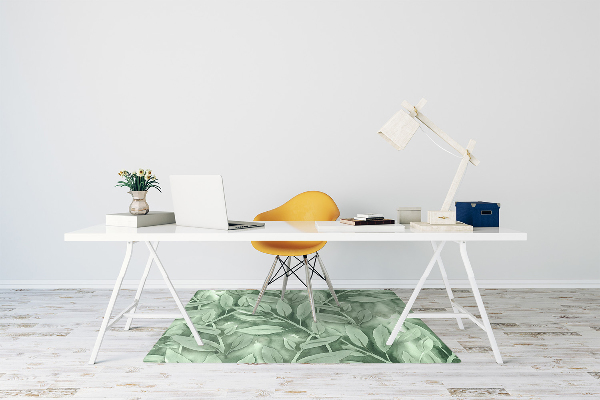 Tappeto per sedia con ruote Foglie Lisce