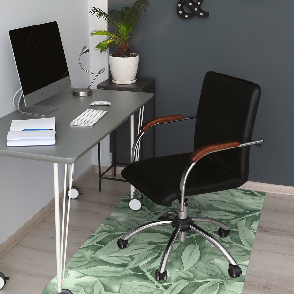 Tappeto per sedia con ruote Foglie Lisce