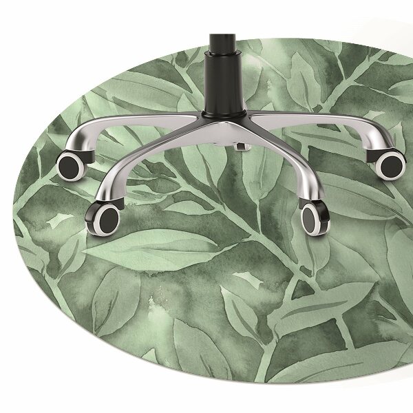 Tappeto per sedia con ruote Foglie Lisce