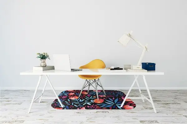 Tappeto per sedia con ruote Pattern Floreale