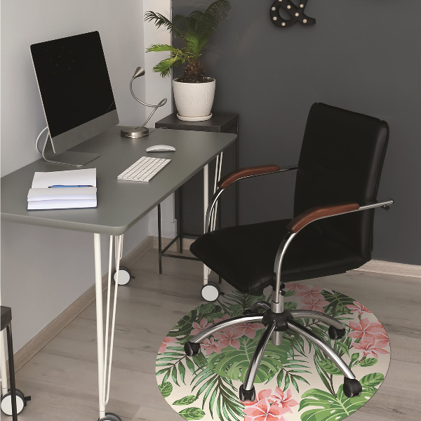 Tappeto per sedia con ruote Fiori Delle Hawaii