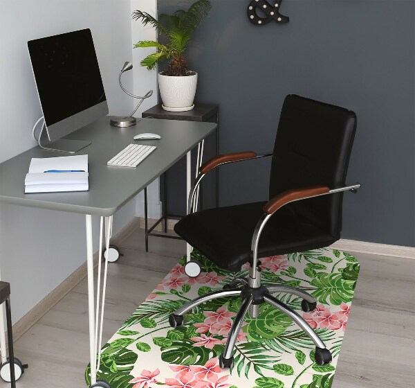Tappeto per sedia con ruote Fiori Delle Hawaii