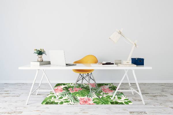 Tappeto per sedia con ruote Fiori Delle Hawaii