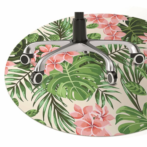 Tappeto per sedia con ruote Fiori Delle Hawaii