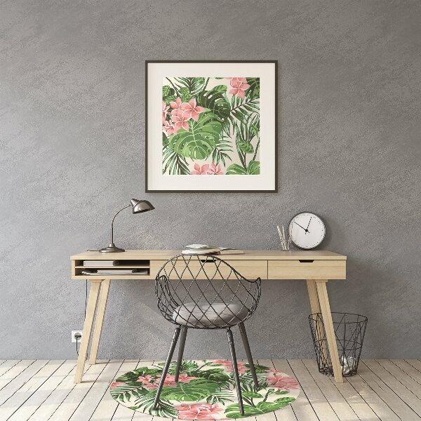 Tappeto per sedia con ruote Fiori Delle Hawaii