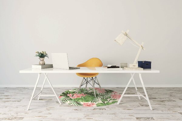 Tappeto per sedia con ruote Fiori Delle Hawaii